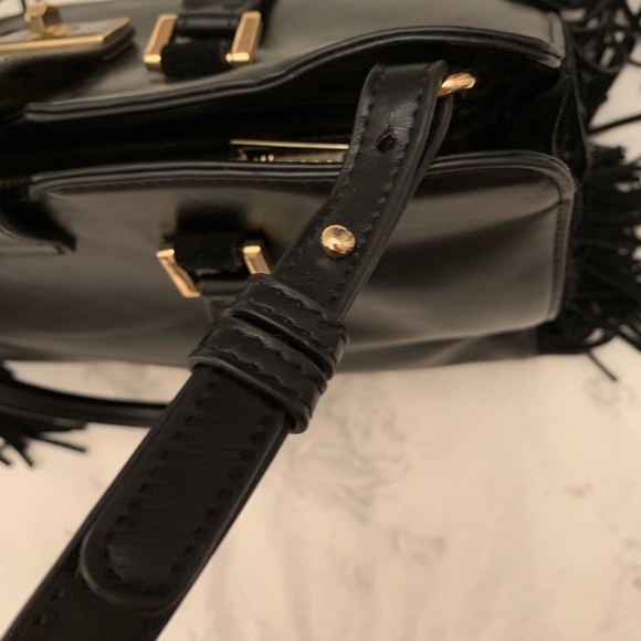 BEBE black fringe bag - Picture 6 of 7